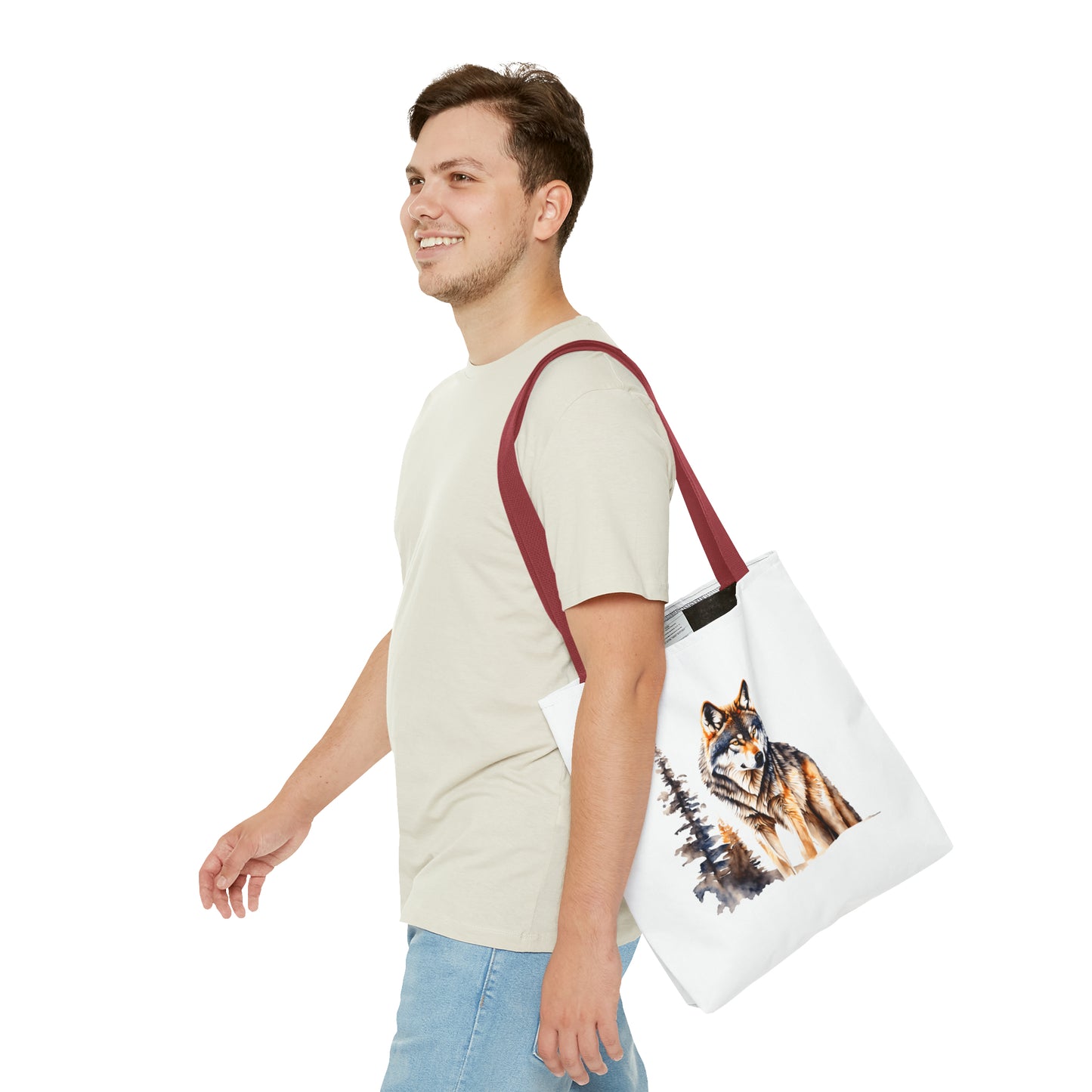 Canvas Tote Bag - wolf