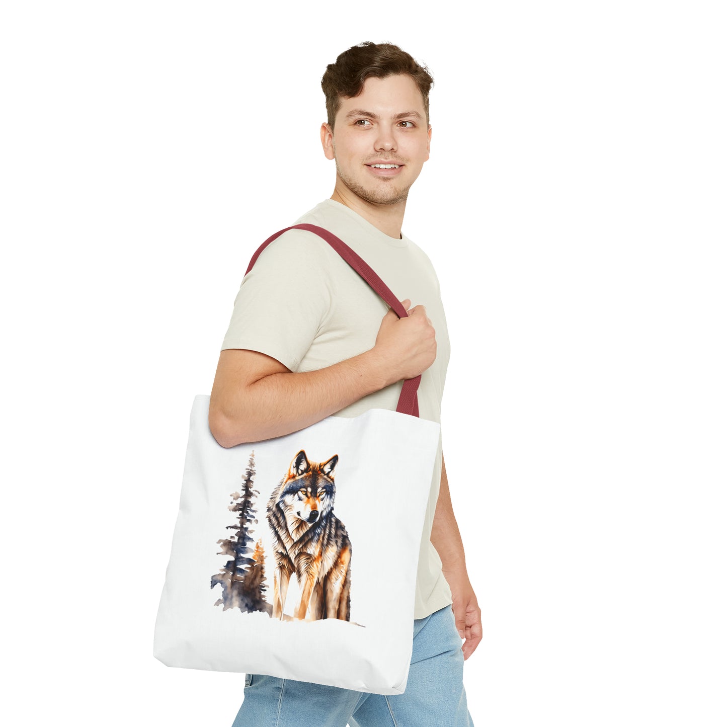 Canvas Tote Bag - wolf