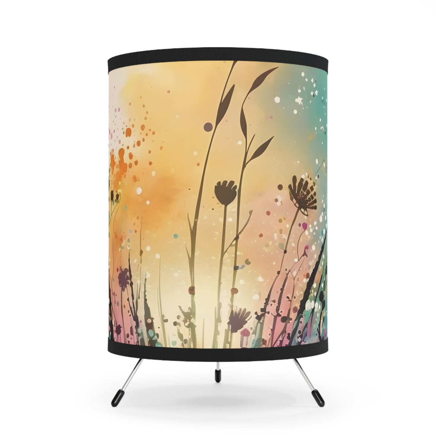 Lamp with High-Res - Tripod - Flower design
