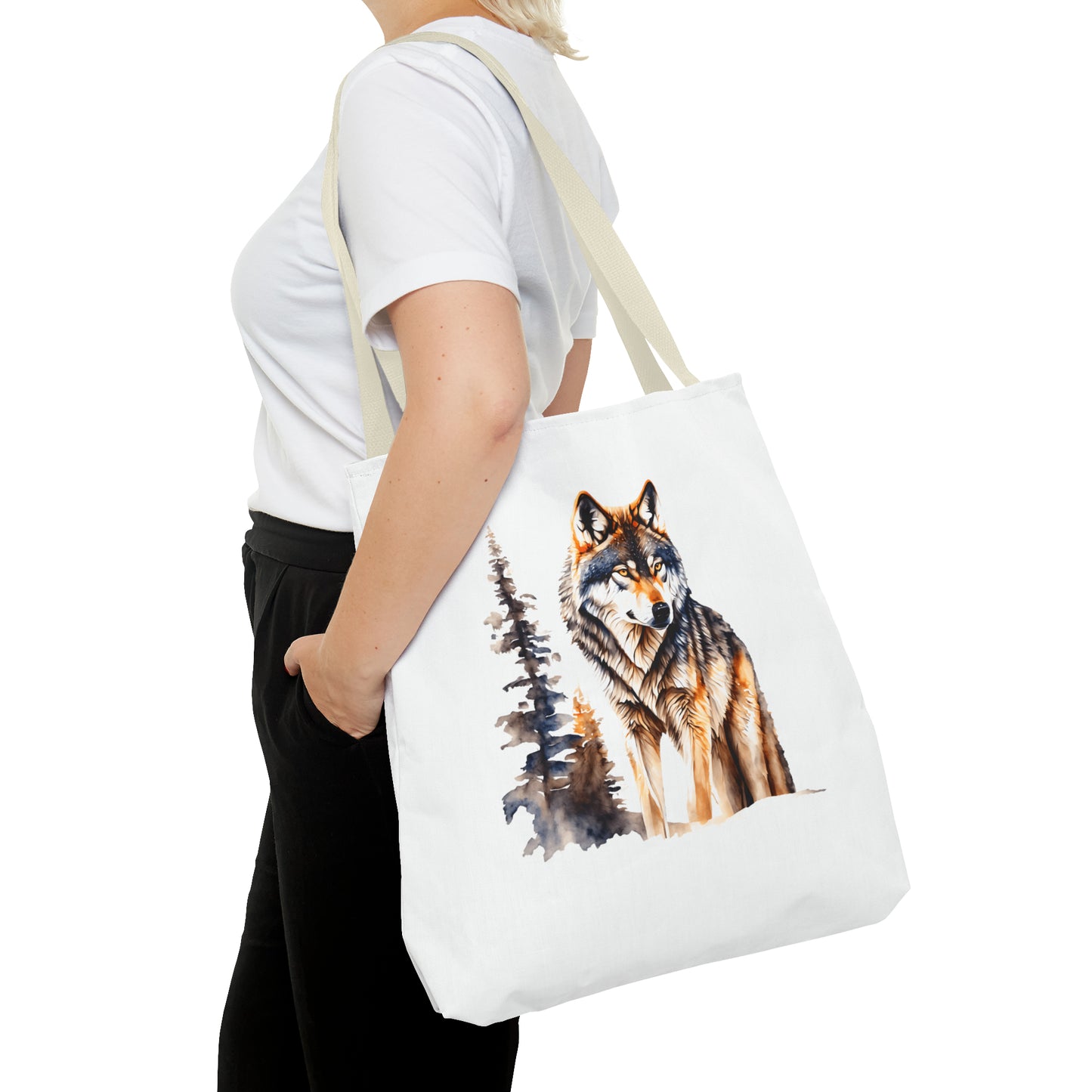 Canvas Tote Bag - wolf