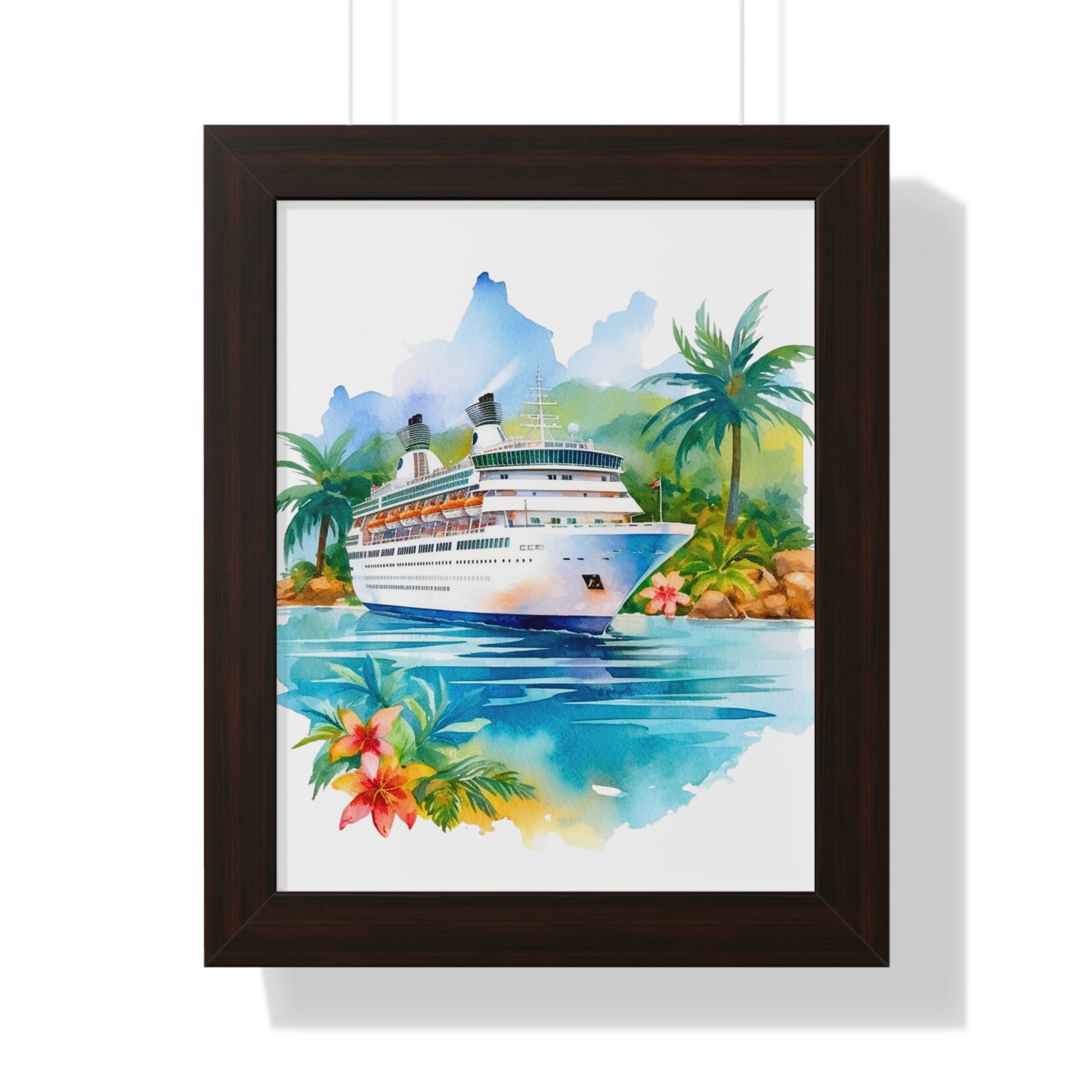 Framed Vertical Poster- Ship 1