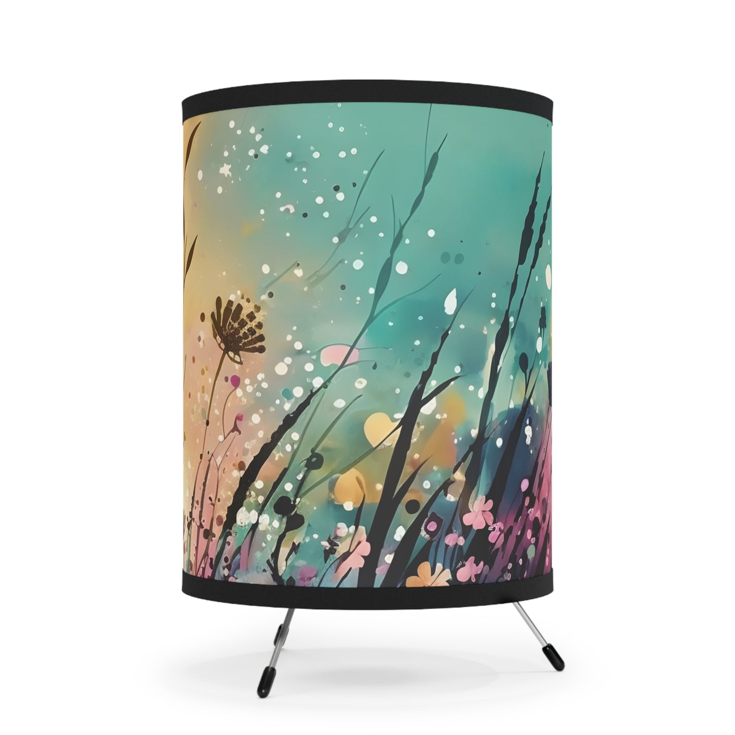Lamp with High-Res - Tripod - Flower design