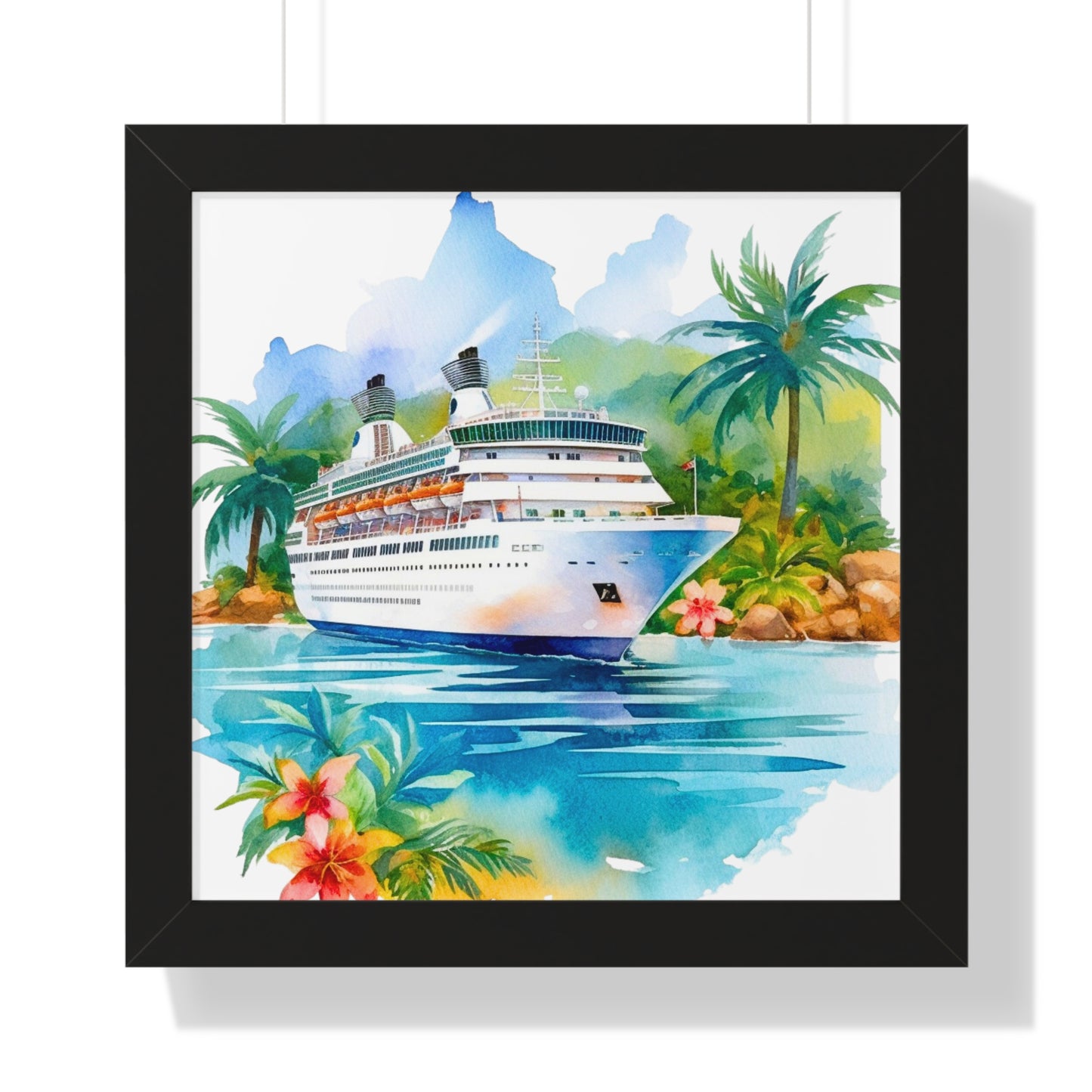 Framed Vertical Poster- Ship 1
