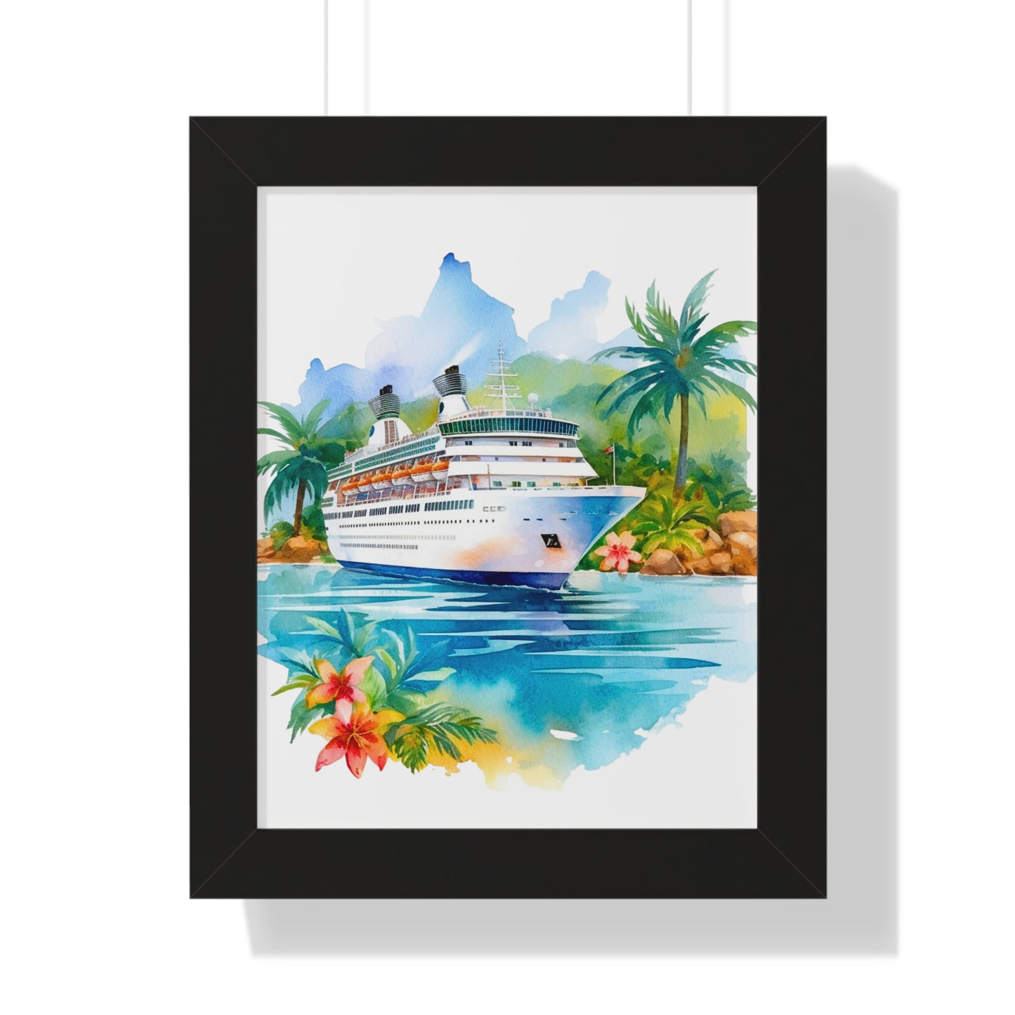 Framed Vertical Poster- Ship 1