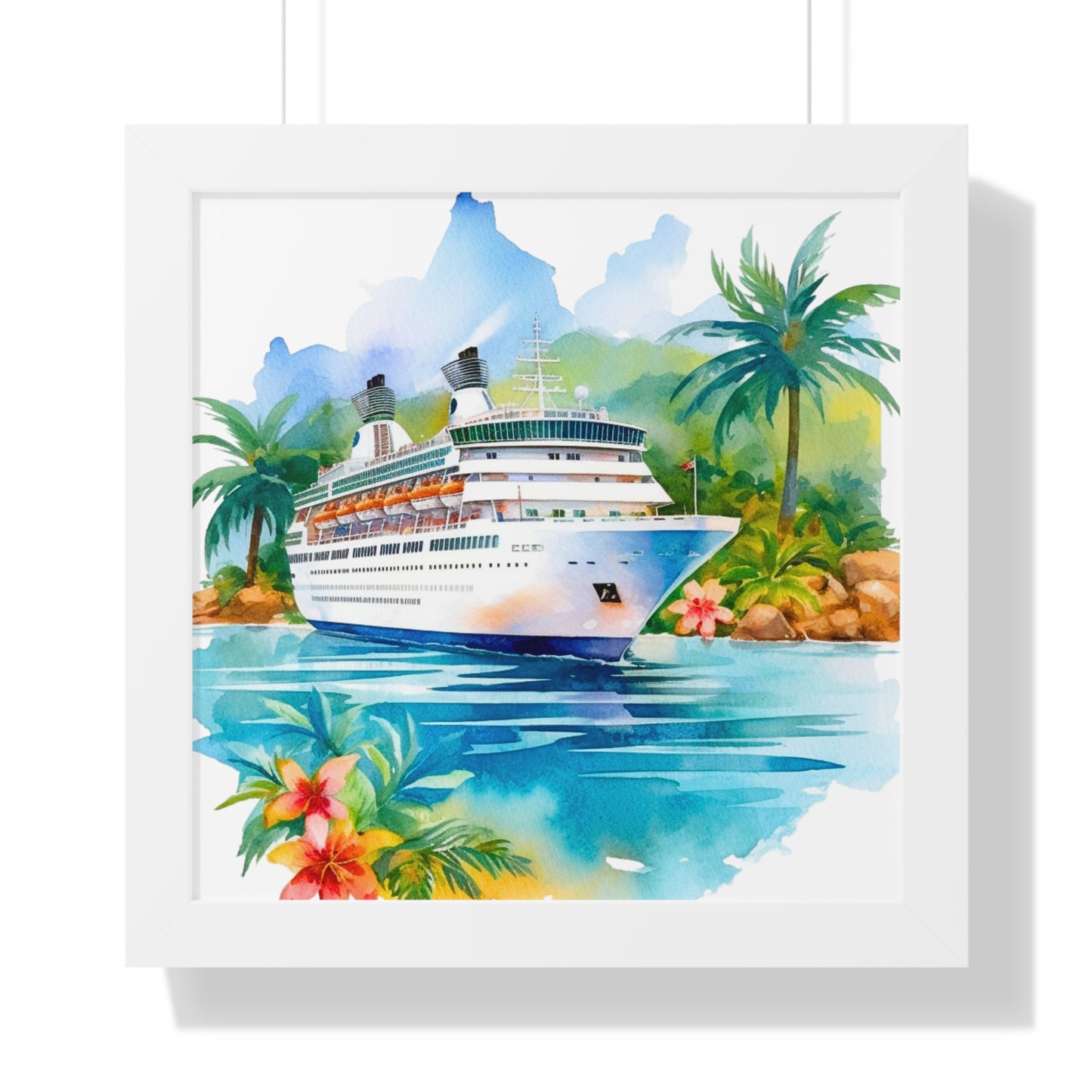 Framed Vertical Poster- Ship 1
