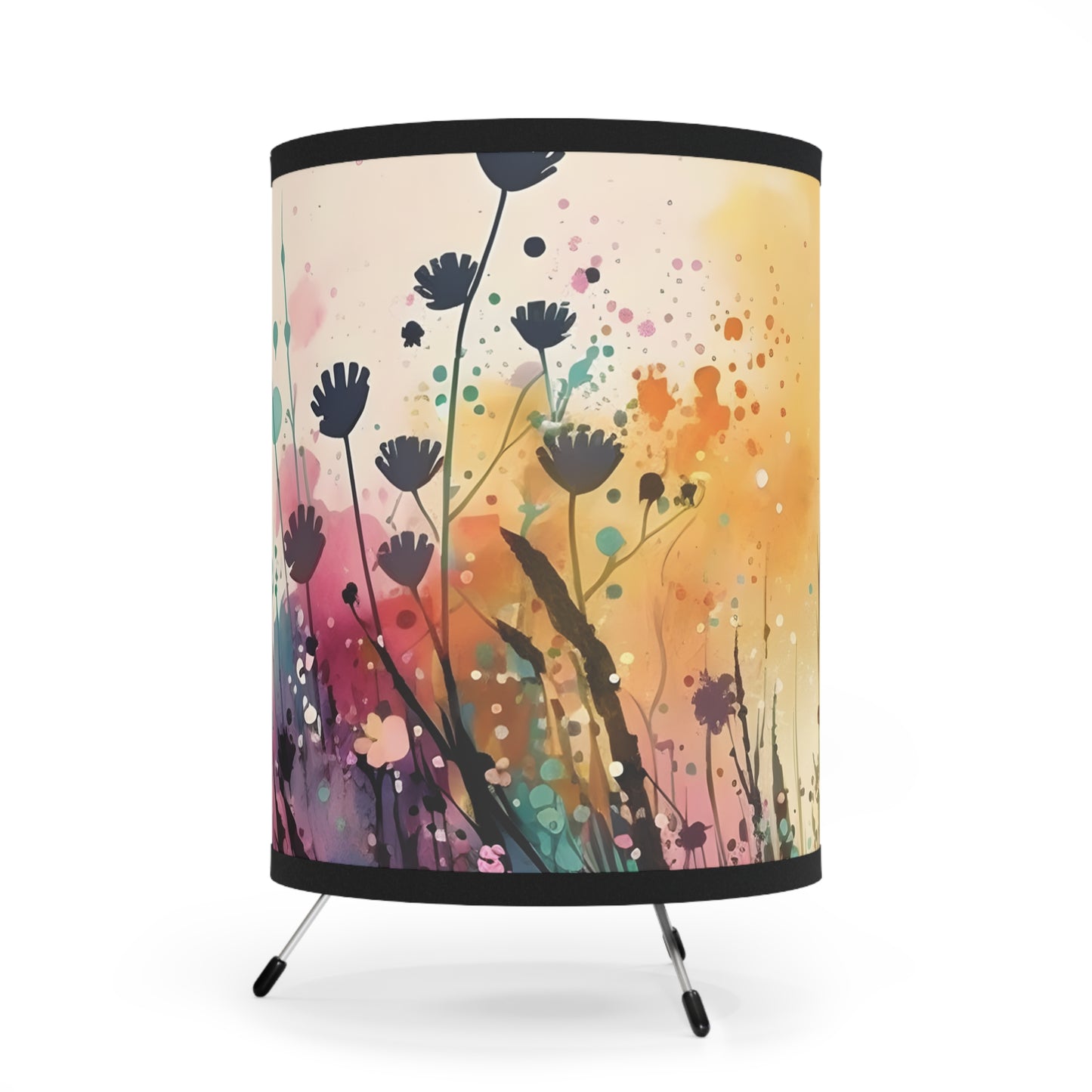 Lamp with High-Res - Tripod - Flower design
