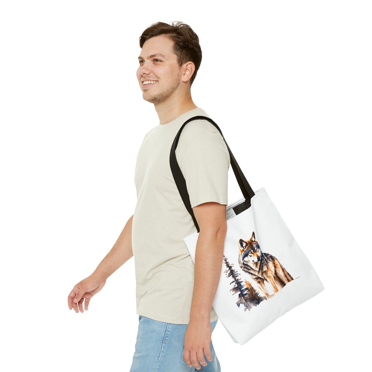 Canvas Tote Bag - wolf