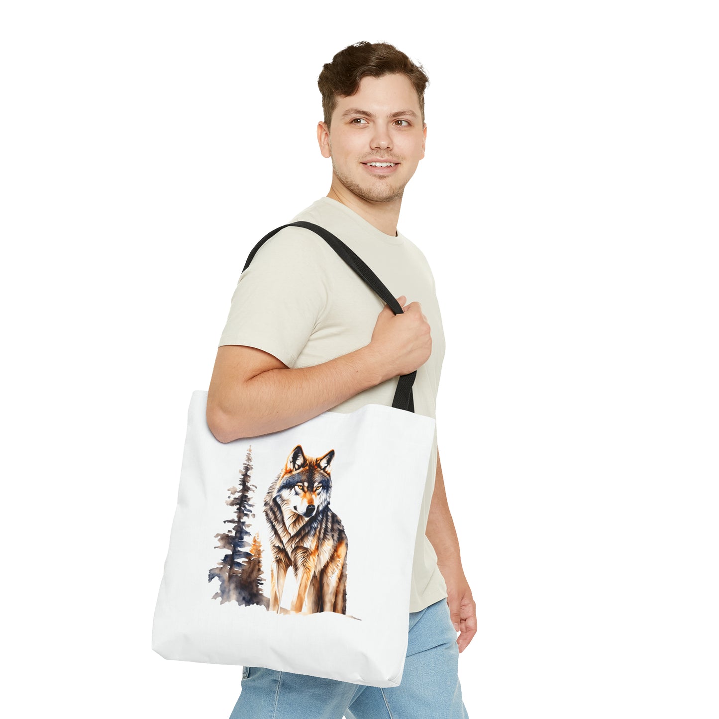 Canvas Tote Bag - wolf
