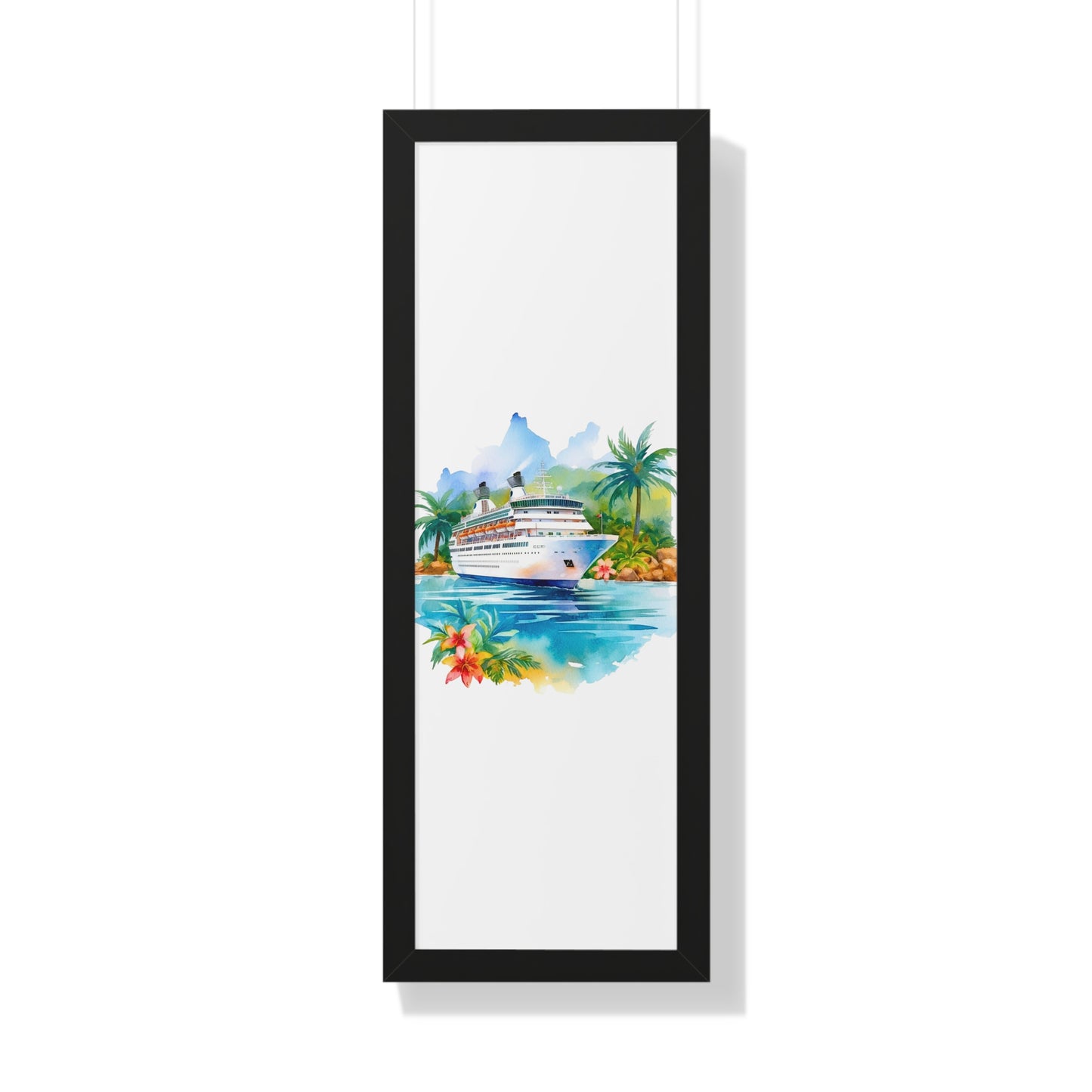 Framed Vertical Poster- Ship 1