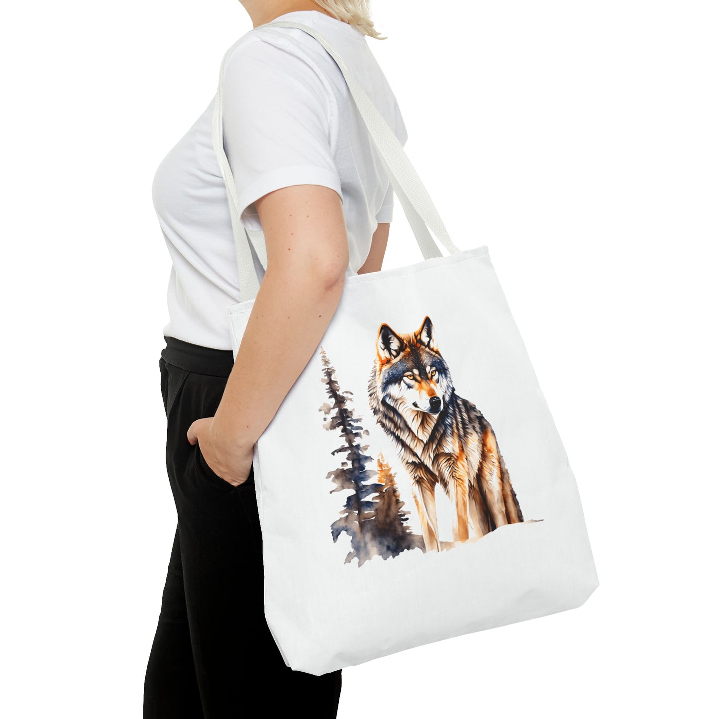 Canvas Tote Bag - wolf