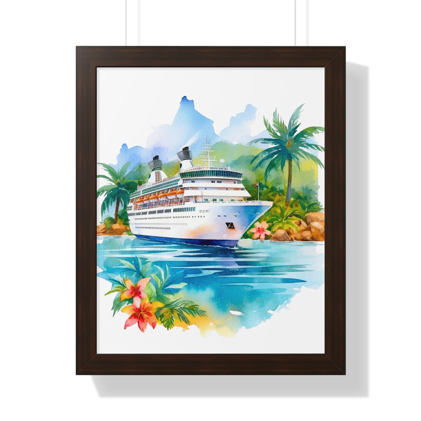 Framed Vertical Poster- Ship 1