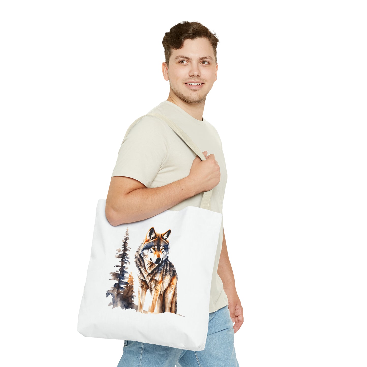 Canvas Tote Bag - wolf