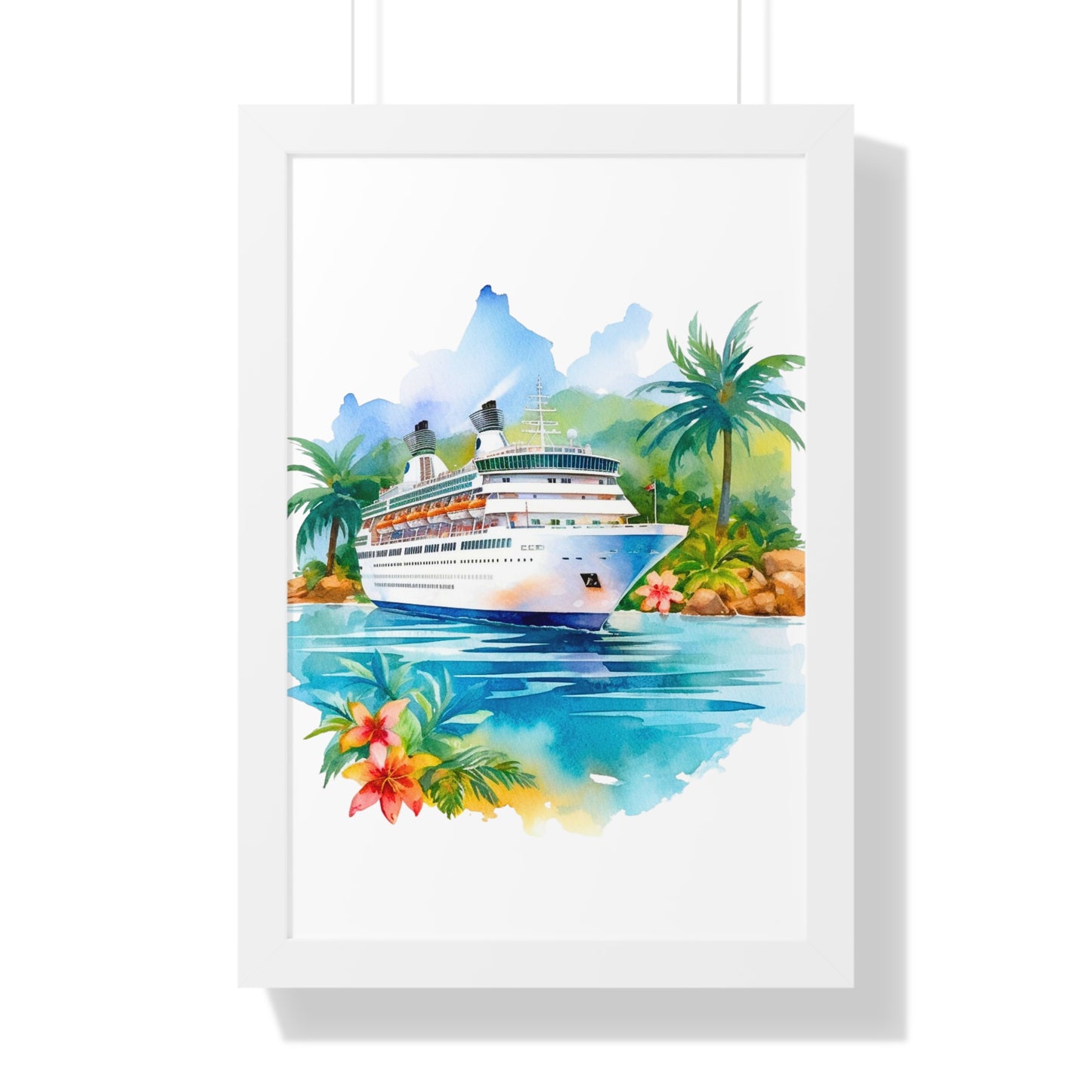 Framed Vertical Poster- Ship 1