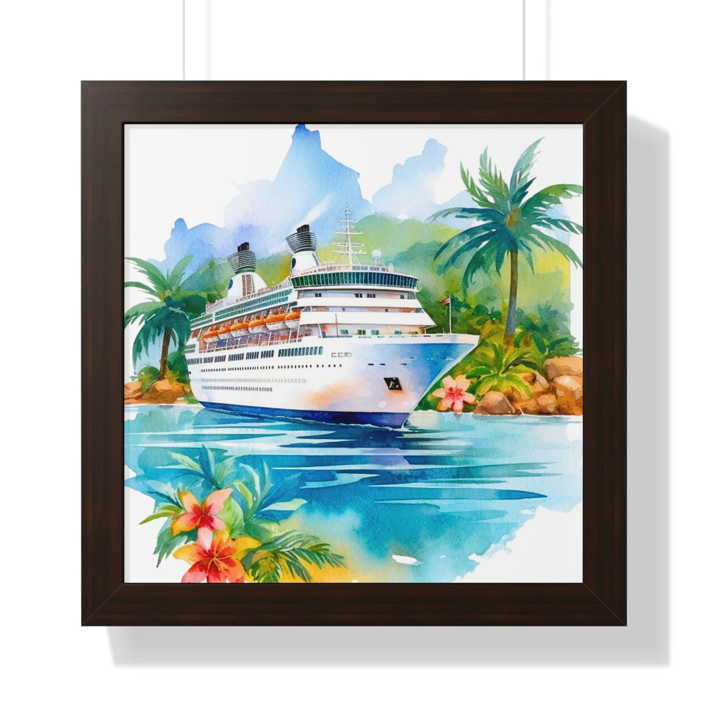 Framed Vertical Poster- Ship 1