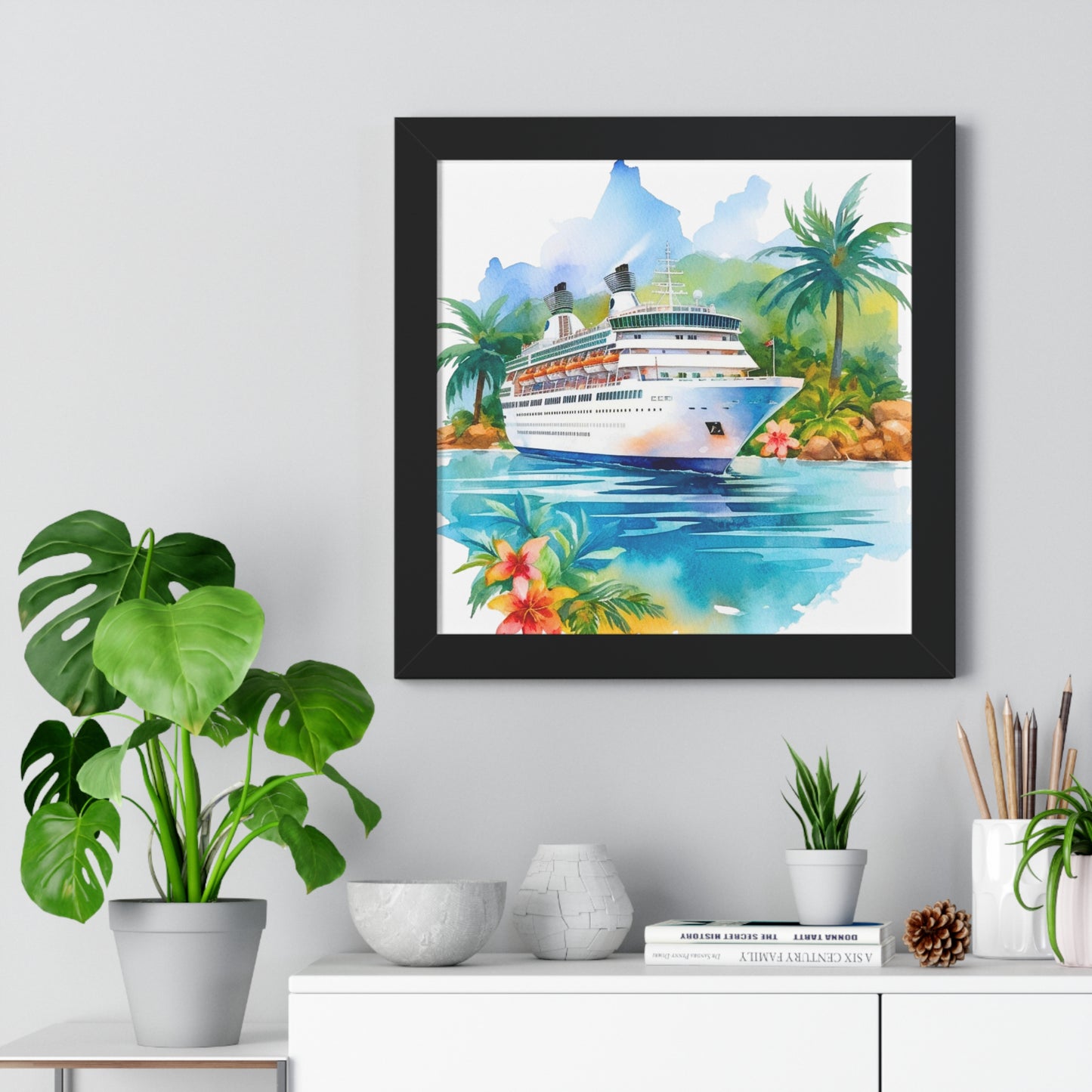 Framed Vertical Poster- Ship 1