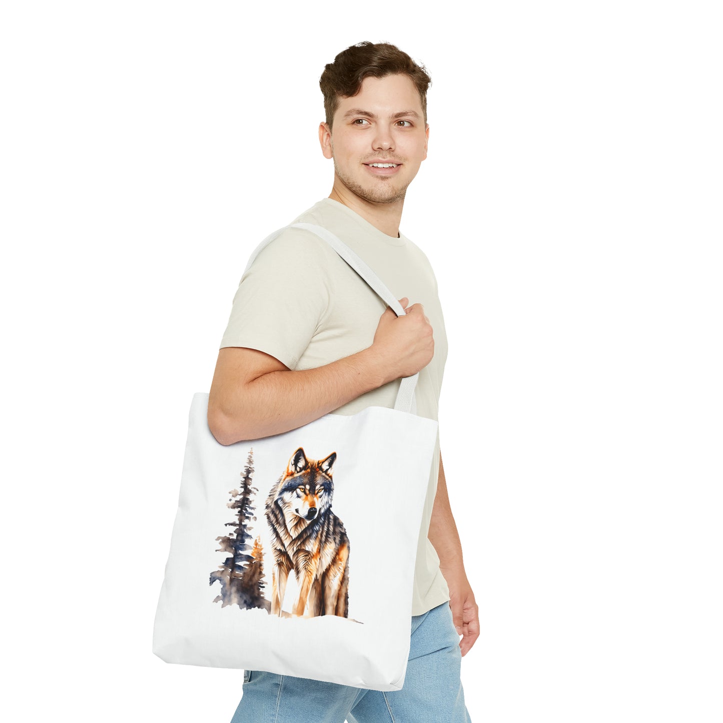 Canvas Tote Bag - wolf
