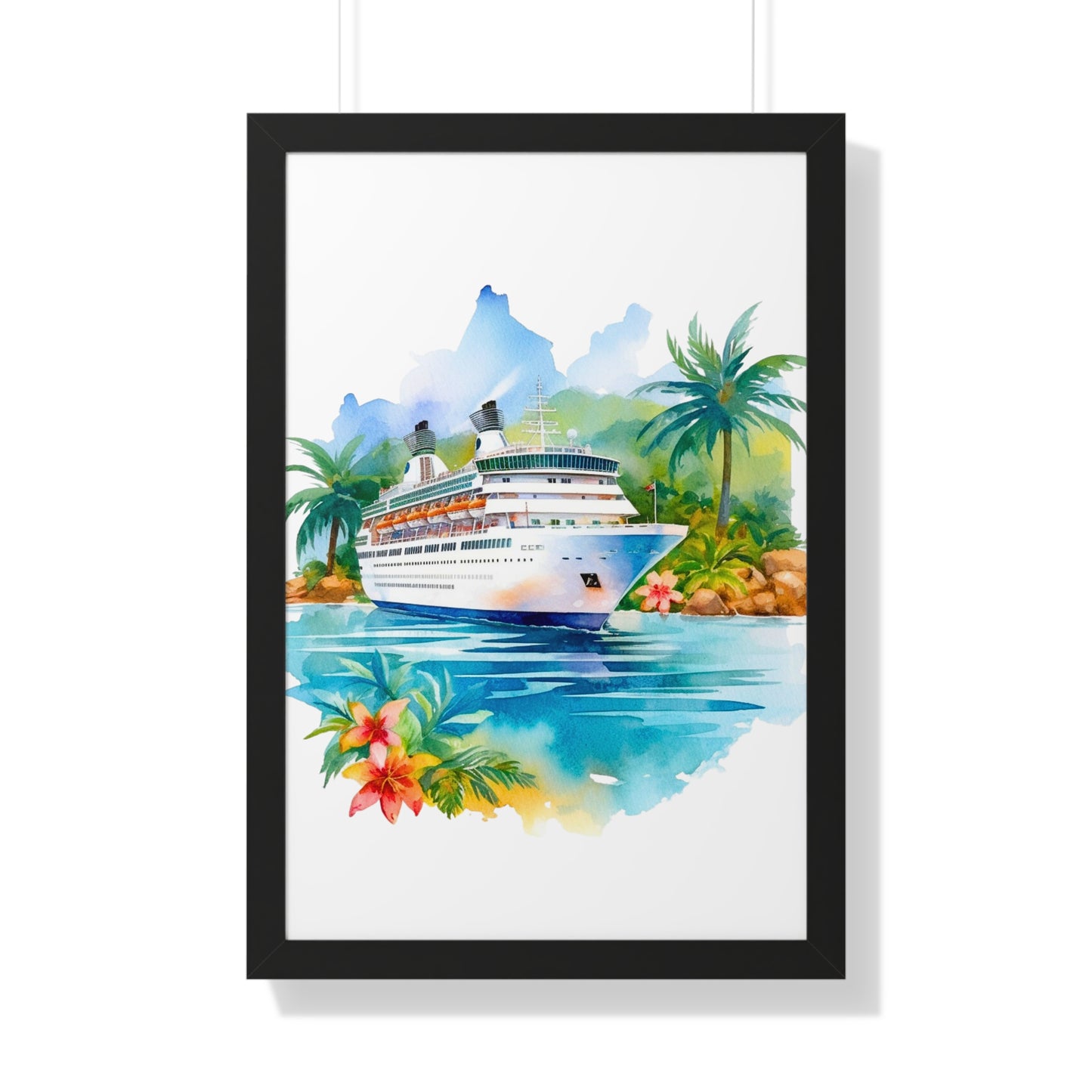 Framed Vertical Poster- Ship 1