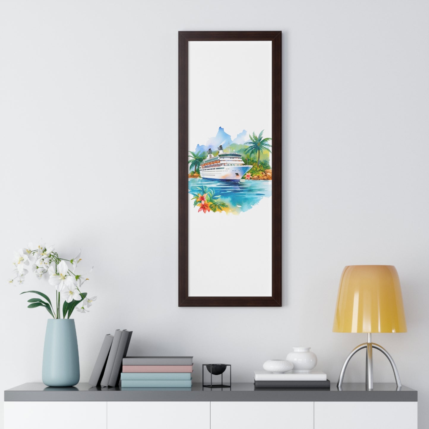 Framed Vertical Poster- Ship 1