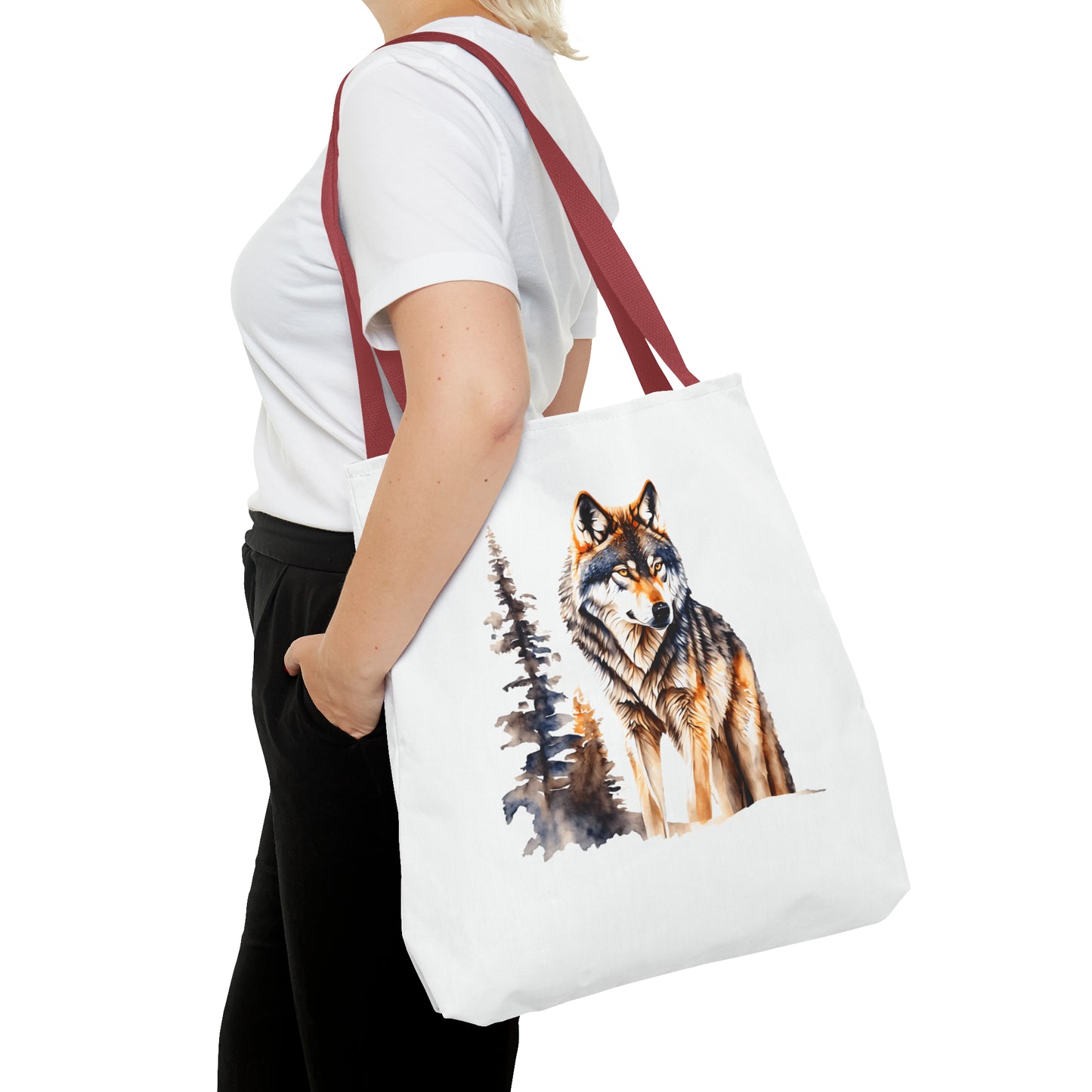 Canvas Tote Bag - wolf