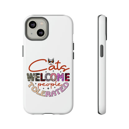 I Phone 15 Tough Cases- Cats Welcome