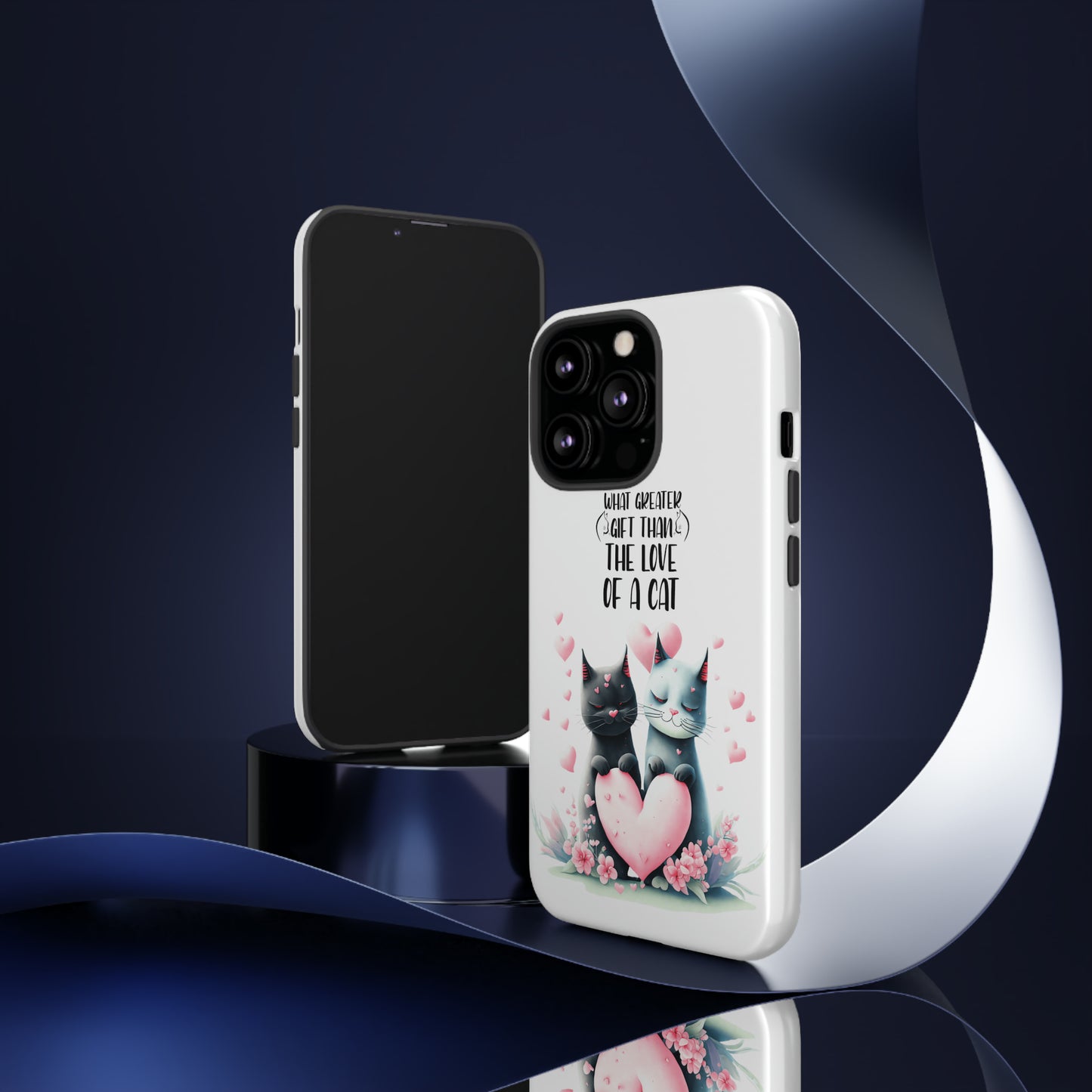 I Phone Tough Phone Cases- I Phone, Samsung, Google Pixel- cat