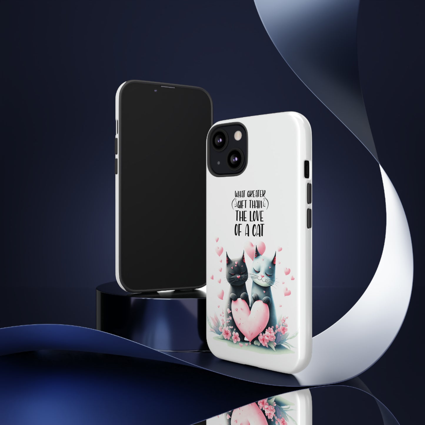 I Phone Tough Phone Cases- I Phone, Samsung, Google Pixel- cat