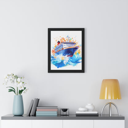 Framed Vertical Poster- Ship2