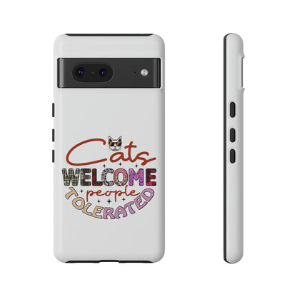 I Phone 15 Tough Cases- Cats Welcome