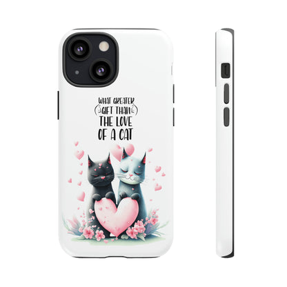 I Phone Tough Phone Cases- I Phone, Samsung, Google Pixel- cat