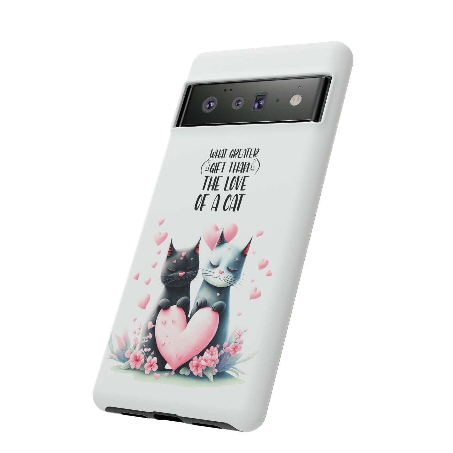 I Phone Tough Phone Cases- I Phone, Samsung, Google Pixel- cat