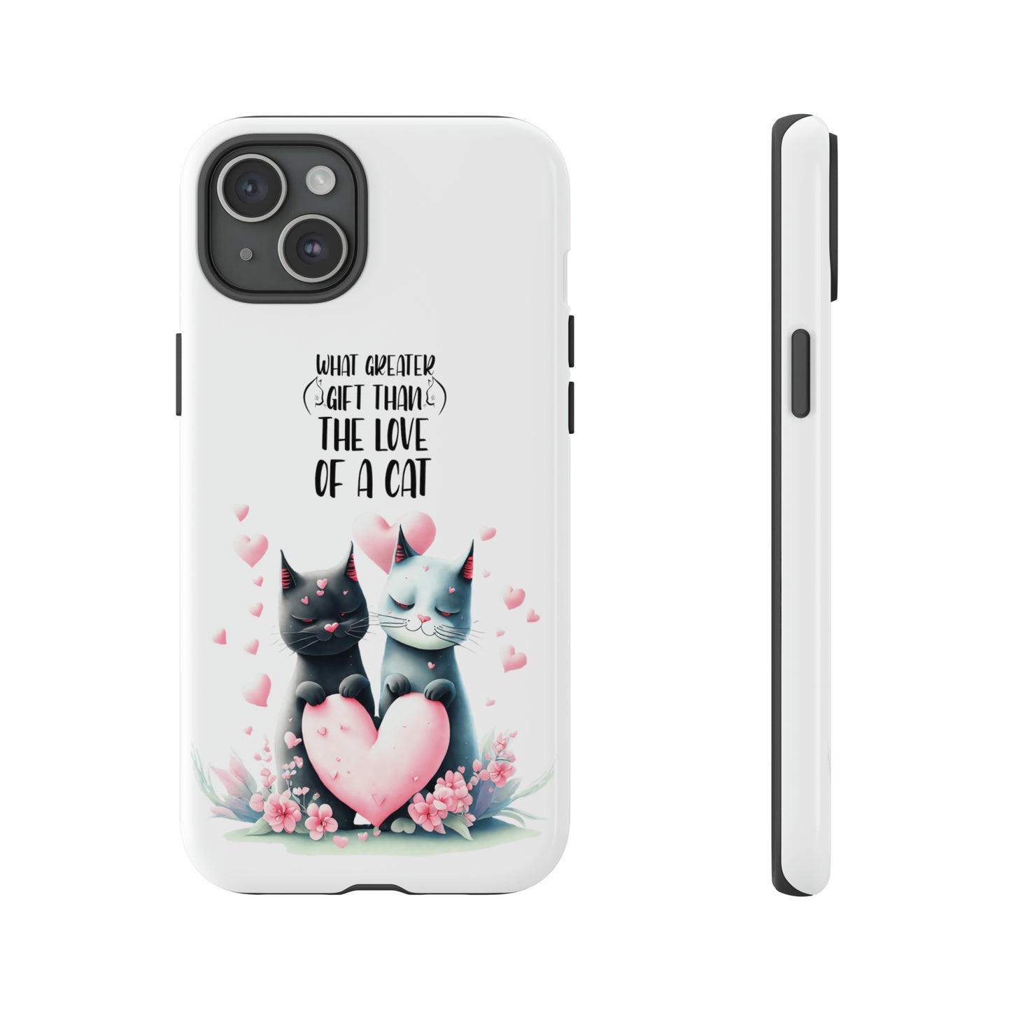 I Phone Tough Phone Cases- I Phone, Samsung, Google Pixel- cat