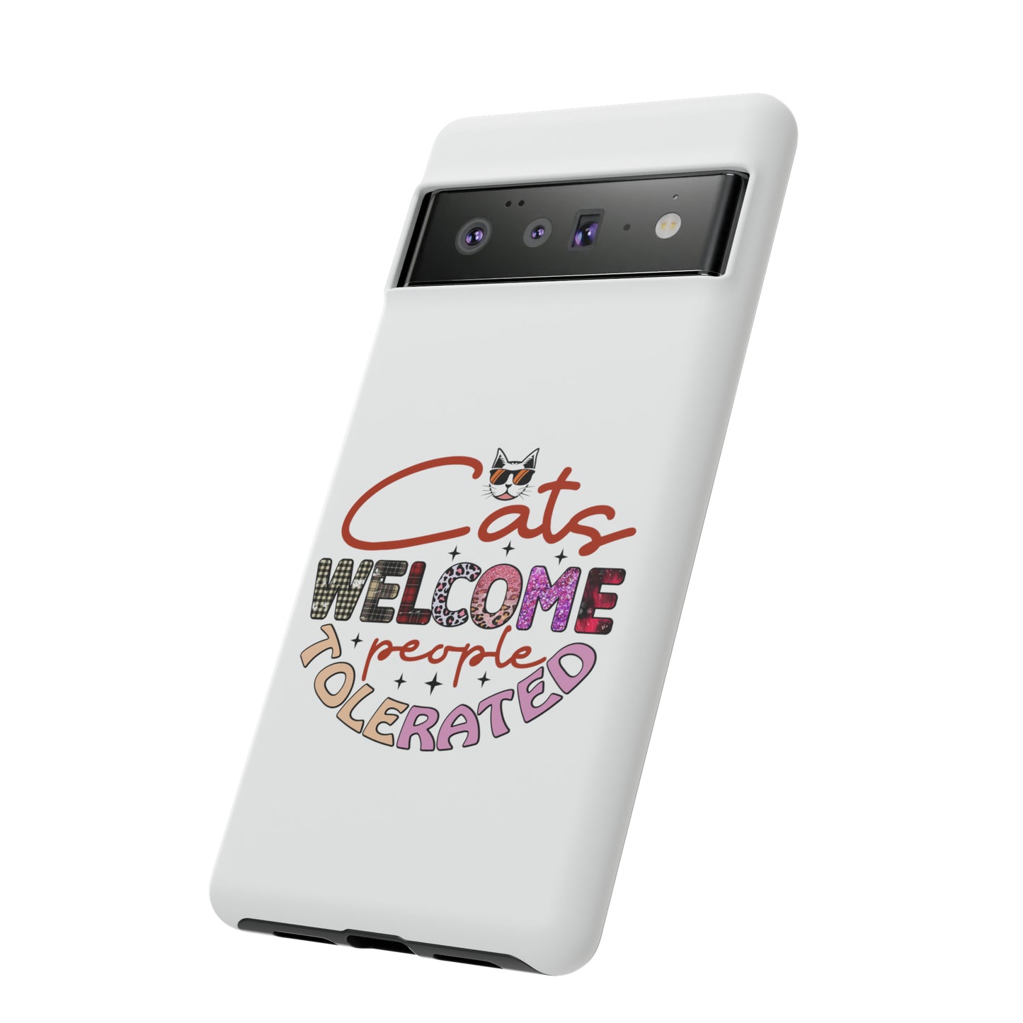 I Phone 15 Tough Cases- Cats Welcome