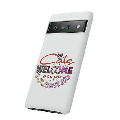 I Phone 15 Tough Cases- Cats Welcome