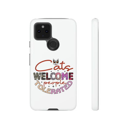 I Phone 15 Tough Cases- Cats Welcome