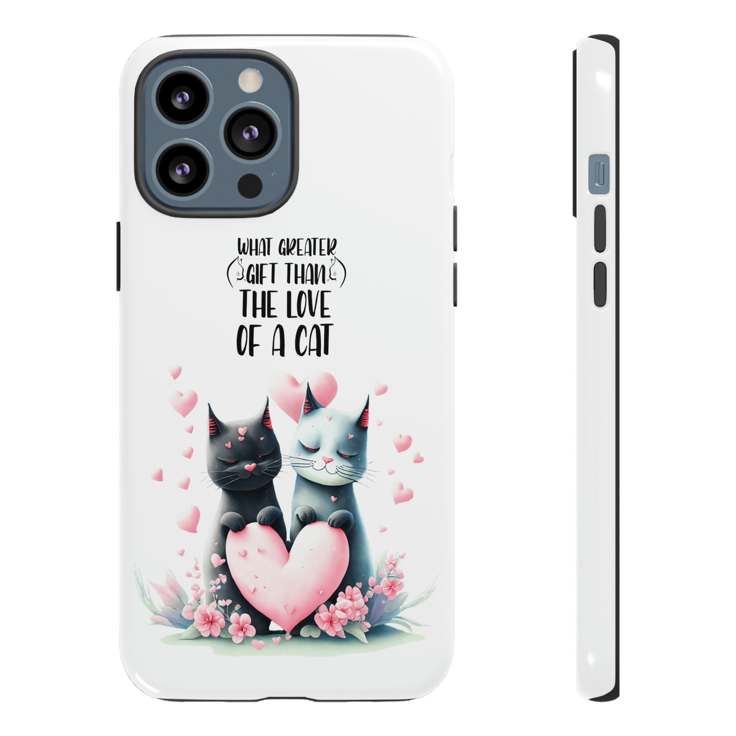 I Phone Tough Phone Cases- I Phone, Samsung, Google Pixel- cat