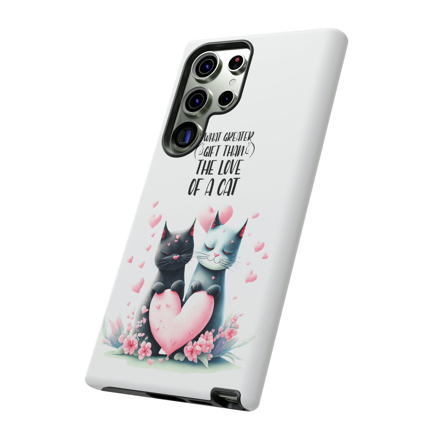 I Phone Tough Phone Cases- I Phone, Samsung, Google Pixel- cat