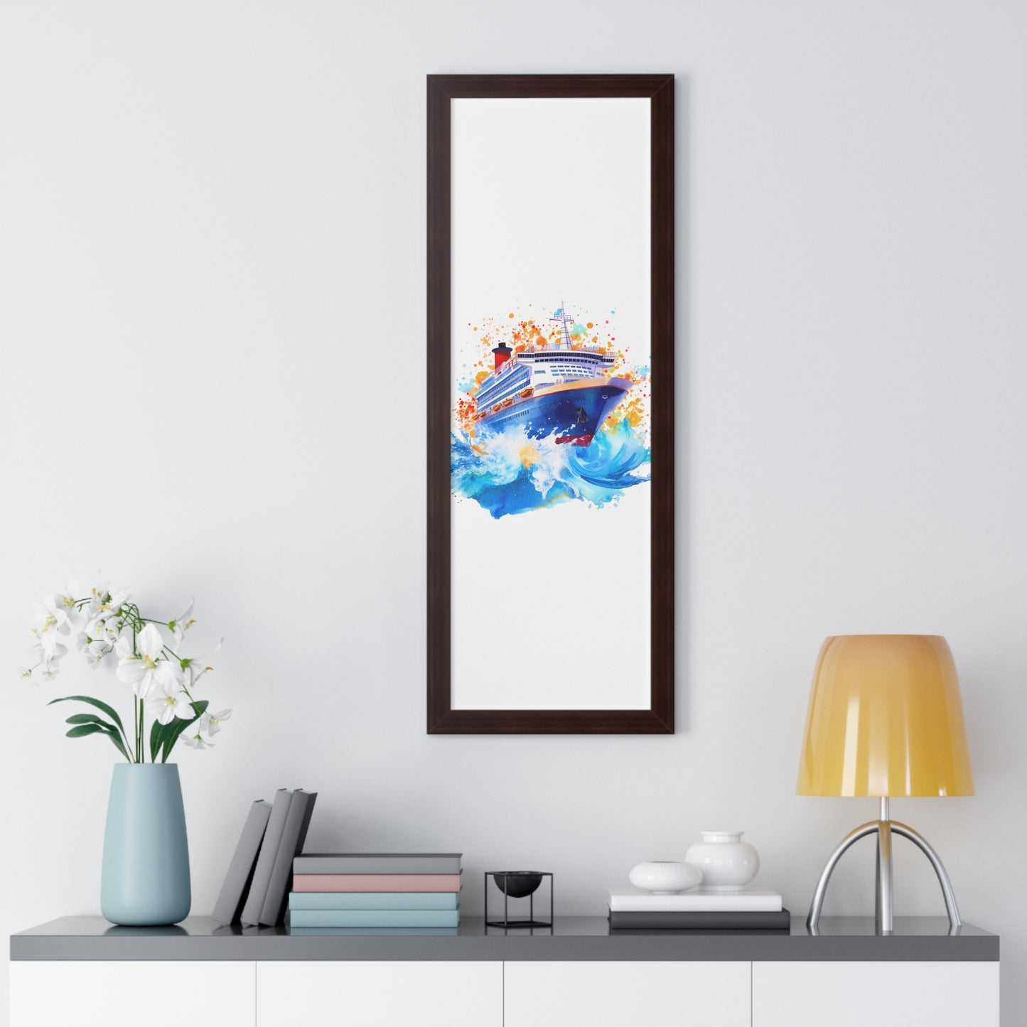 Framed Vertical Poster- Ship2
