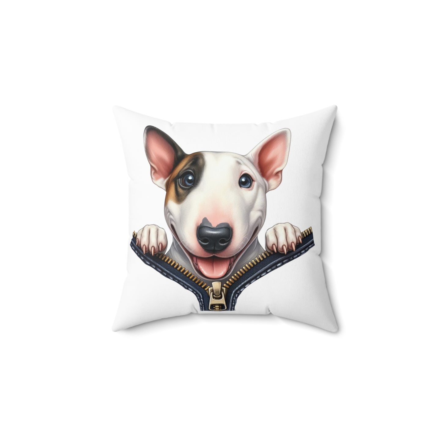 Spun Polyester Square Pillow - Dog