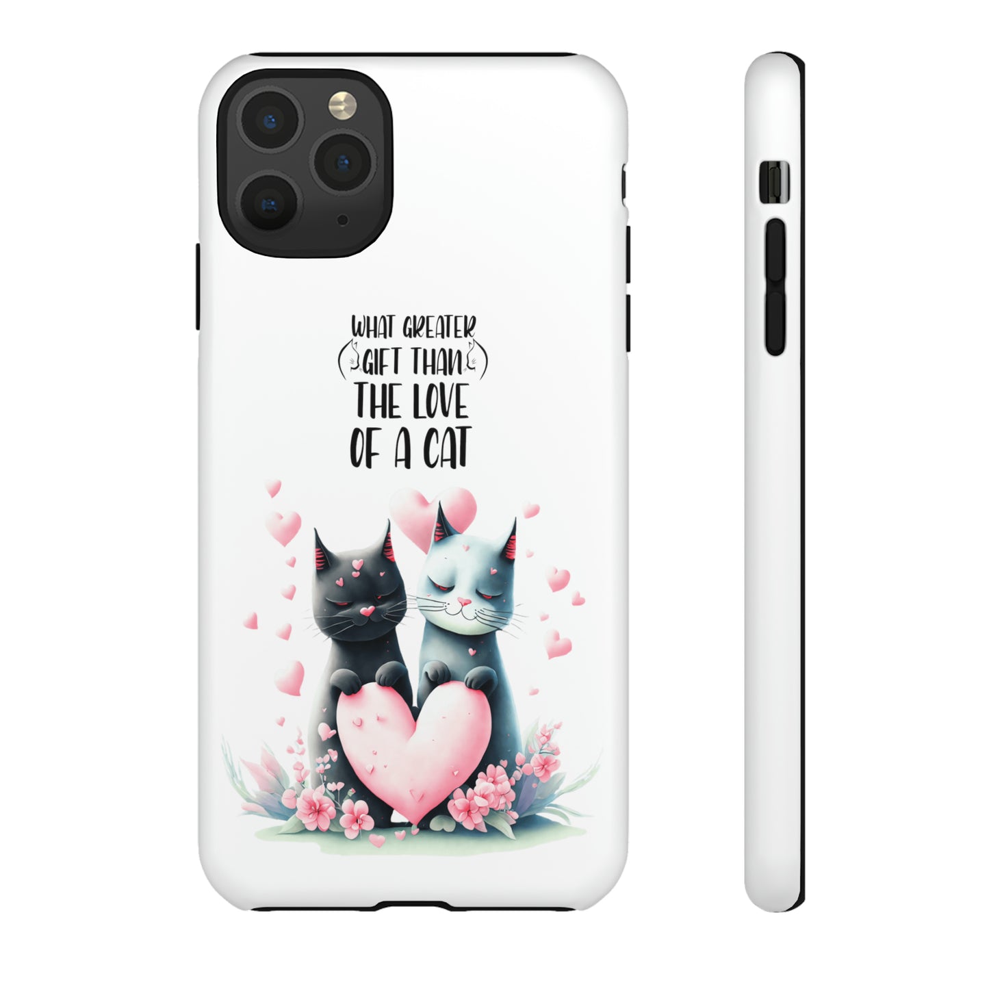 I Phone Tough Phone Cases- I Phone, Samsung, Google Pixel- cat