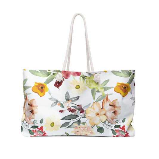 Bag-Weekender Bag- Flower design