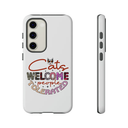 I Phone 15 Tough Cases- Cats Welcome