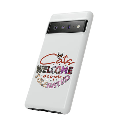 I Phone 15 Tough Cases- Cats Welcome