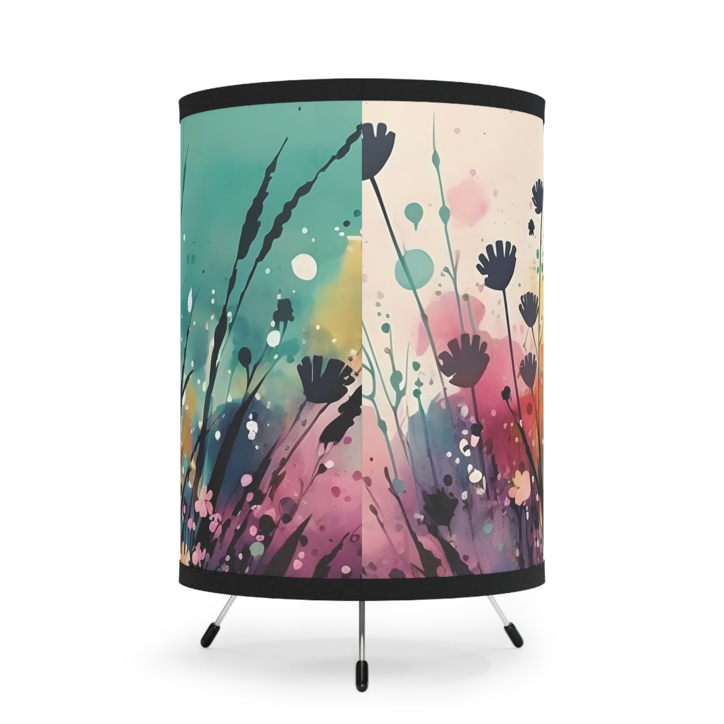 Lamp with High-Res  - Tripod - Flower design