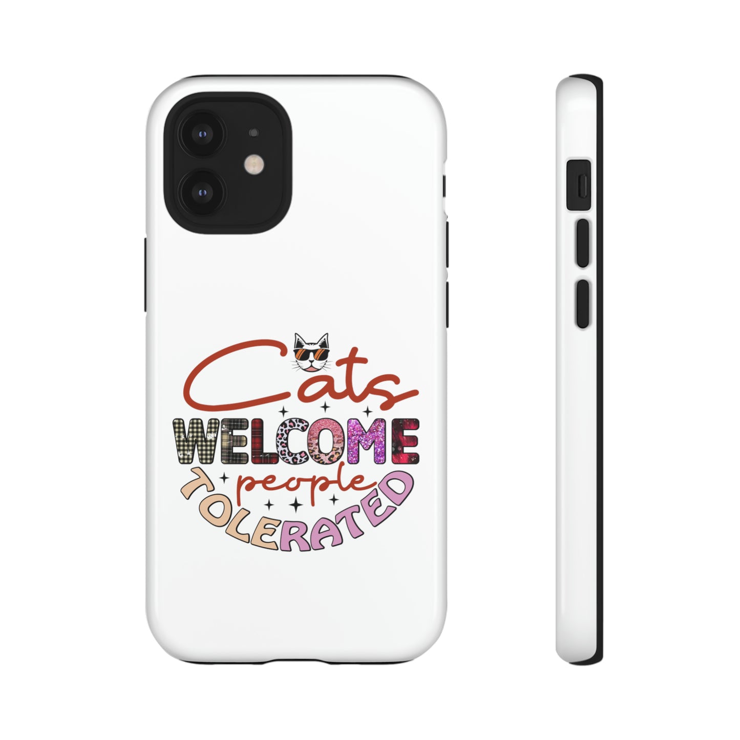 I Phone 15 Tough Cases- Cats Welcome