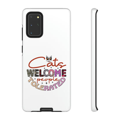 I Phone 15 Tough Cases- Cats Welcome