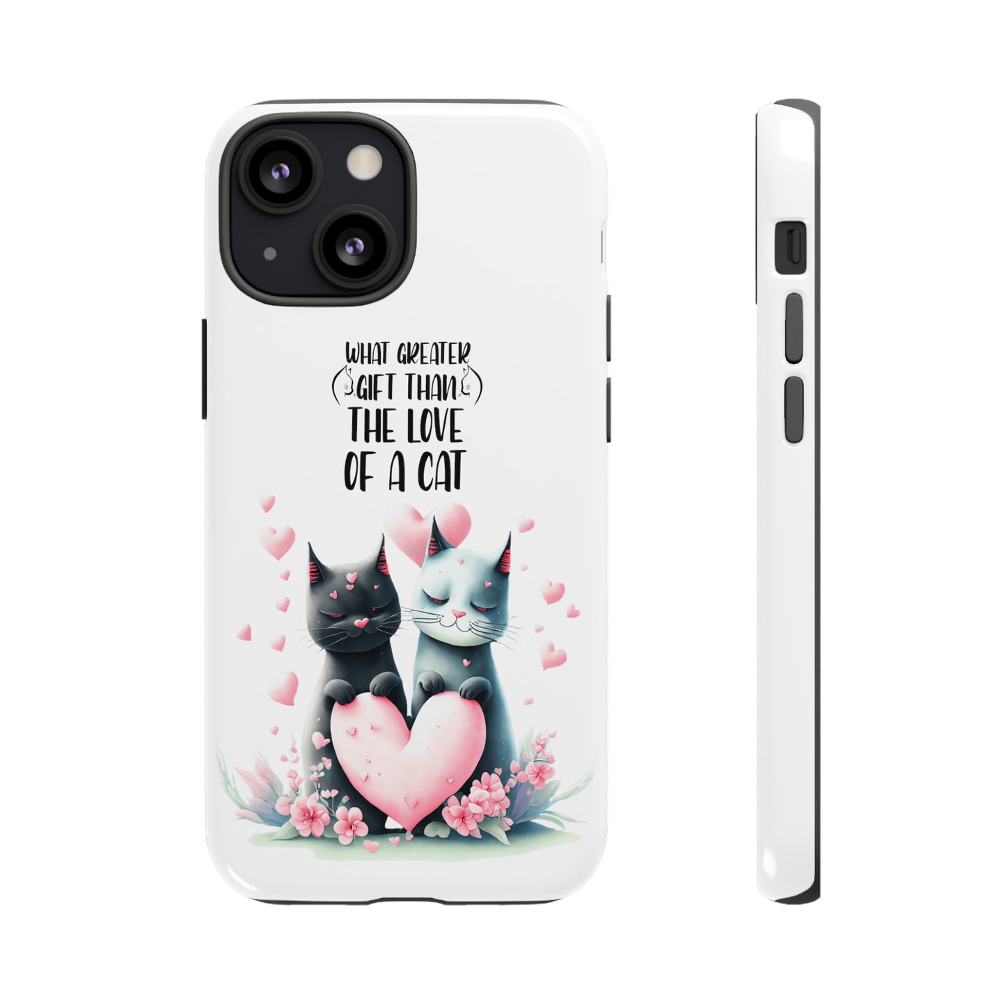 I Phone Tough Phone Cases- I Phone, Samsung, Google Pixel- cat