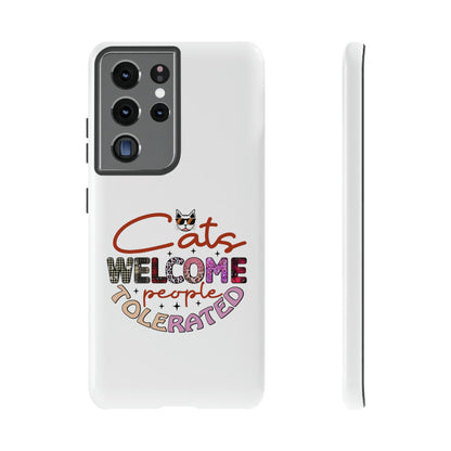 I Phone 15 Tough Cases- Cats Welcome