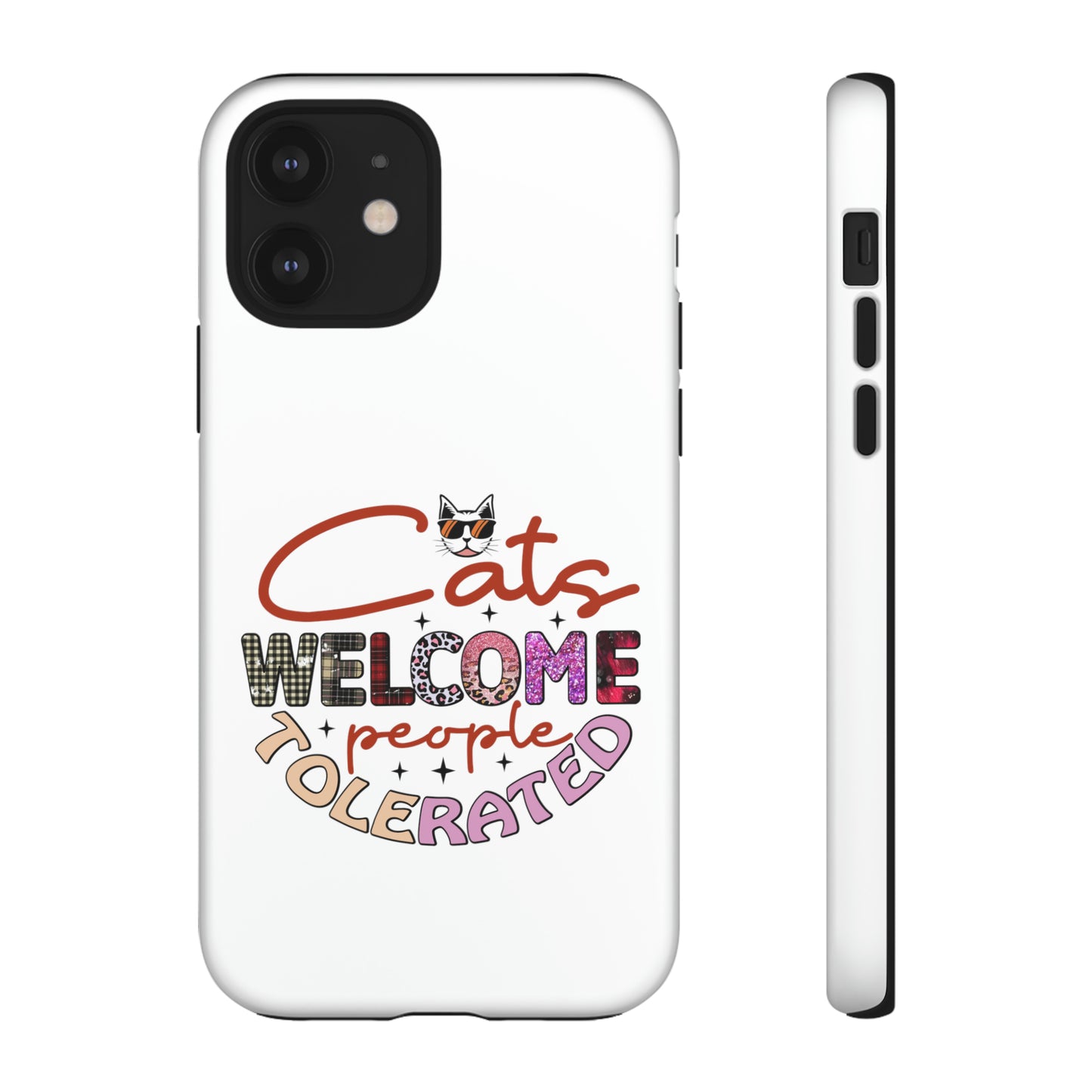 I Phone 15 Tough Cases- Cats Welcome