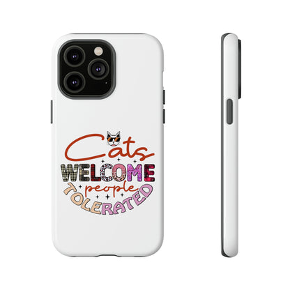 I Phone 15 Tough Cases- Cats Welcome