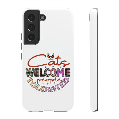 I Phone 15 Tough Cases- Cats Welcome